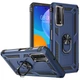 Ударостійкий чохол Serge Ring для Huawei P Smart (2021) Темно-синій - зображення 7