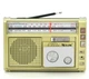 Портативний радіоприймач GOLON RX-382 3W MP3 USB/SD ліхтар золотистий - зображення 3