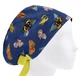 Медицинская шапочка женская HeadwearUniverse универсальная принт Бабочки на синем - изображение 1