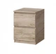 Тумбочка прикроватная Мастер Форм Брайт Дуб крафт серый (40х37,6х51,1 см) - изображение 2