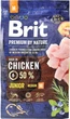Сухой корм для щенков и молодых собак средних пород с курицей Brit Premium Junior M 3 кг - изображение 3