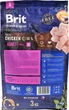 Сухой корм для взрослых собак мелких пород с курицей Brit Premium Adult S 3 кг - изображение 4