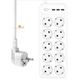 Мережевий подовжувач XO WL07 10 розетки/3USB/3,1A перехідник трійник на 10 розеток та 3 USB Білий - зображення 5