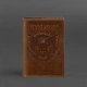 Кожаная обложка для паспорта с американским гербом светло-коричневая 4042950 - изображение 4