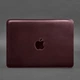 Кожаный чехол для MacBook 14 дюйм Бордовый Crazy Horse 4395593 - изображение 3