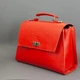 Женская кожаная сумка Classic красная 4395291 - изображение 2