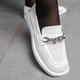 Лоферы женские Fashion Halsey 3576 38 размер 24,5 см Белый 4308142 - изображение 8