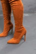 Ботфорти жіночі Fashion Wasp 3363 35 розмір 23 см Гірчичний - зображення 8