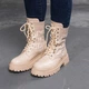 Ботинки женские Fashion Horseshoe 3367 37 размер 24 см Бежевый 4228152 - изображение 2