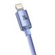 Кабель Baseus Crystal Shine Series Fast Charging Data Cable Type-C to iP 20W 1.2m Purple (CAJY000205) - изображение 4
