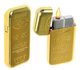 Газова запальничка турбо полум'я Gold Злиток золота №4438 (do320) - зображення 1