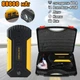 Пускозарядное устройство Jump Starter 600 А-88000mAh PowerBank, фонарь, дисплей, 4USB, кейс, Черно-желтый - изображение 1