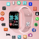 Смарт годинник Smart watch SWY68S розумний браслет з функціями фітнес трекера, вологозахистом, пульсометром та крокоміром Рожевий - зображення 9