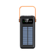 Power Bank с солнечной батареей Kamry 80000 mAh реальная ёмкость с экраном, фонариком, 4хUSB, кабеля 4в1 MicroUSB/Lightning/Type-C/USB Черный - изображение 4