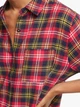 Жіночі сорочки YI2319476 DKNY M 644 - Fire Plaid червоний - зображення 4