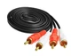 Аудио + видео кабель тюльпаны 2 x RCA AV 1.5 м (546684916) Черный - изображение 9