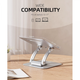 Подставка для ноутбука Nulaxy 360 Rotating Laptop Stand Silver (‎C1-EX) - изображение 2