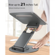 Подставка для ноутбука Nulaxy Telescopic 360 Rotating Laptop Stand Gray (LS-18) - изображение 5