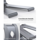 Блок живлення Lamicall Ergonomic Aluminum Laptop Stand Gray (LN01) - зображення 3