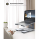 Блок живлення Lamicall Ergonomic Aluminum Laptop Stand Gray (LN01) - зображення 6