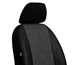 Авто чехлы из эко кожи Mitsubishi Colt (2002-2012) Pok-ter ELIT Premium с серой вставкой - изображение 5