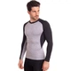 Спортивная компрессионная футболка мужская Zelart Lidong Hr 1005 размер 3XL (185-190 см) Grey-Black - изображение 3