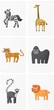 Тимчасові тату TATTon.me AR African animals set (TSAR_African) (4820191131743) - зображення 3