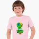 Детская футболка Бравл Старс Леон Зеленый (Brawl Stars Leon Green) (25186-1015) 146-152 см Хлопок Розовый - изображение 1