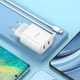 Сетевое зарядное устройство Hoco C103A з кабелем Micro USB Cable Courser Dual-Port Charger 2USB 2.1A White - изображение 8
