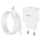 Зарядний пристрій Hoco Lightning Cable Leisure single port charger C106A |1USB, 10.5W/2.1A| white - зображення 2