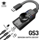 Зовнішня звукова карта Plextone GS3 Mark2 USB 7.1 Channel адаптер USB (792062637) Чорна - зображення 1