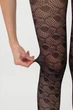 Ажурні жіночі колготки в сітку з візерунком Giulia FASHION NET 40 (1) 2 Black-nero, колготки-імітація сітки - зображення 4