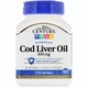 Жир из печени трески 21st Century Cod Liver Oil 400 mg 110 Softgels CEN21168 - изображение 1