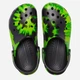 Жіночі крокси Crocs Classic Tie-Dye Graphic CR205453-BKLP 37-38 (M5/W7) 23 см Чорний/Зелений (191448790384) - зображення 3
