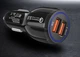 Быстрая Авто зарядка в прикуриватель Smart Fast QC 3.0 2х USB 6A общая (560756427) Черный - изображение 3