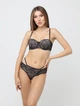 Комплект белья Implicite Ny0489-1 85C/L Черно-бежевый (2500000010774) - изображение 4
