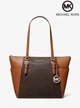 Жіноча сумка MICHAEL Michael Kors Charlotte Large Logo and Leather Top-Zip Tote Bag (35T0GCFT3B) - зображення 1