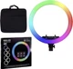 Светодиодная кольцевая лампа RGB MJ 18 см для фото с держателем для телефона - изображение 6