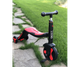 Дитячий самокат беговел велосипед трансформер 3в1 Best Scooter 28828 Підсвічування і музика чорно-червоний - изображение 5