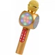 Бездротовий мікрофон караоке WSTER WS-1816 Bluetooth USB AUX FM Gold - зображення 1