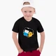 Детская футболка Время Приключений Финн и Джейк пес (Adventure Time Finn & Jake the dog) (25186-1581) 158-164 см Хлопок Черный - изображение 3