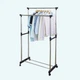 Стійка-вішалка для одягу та взуття пересувна Double Pole Telescopic Clothesrack - зображення 5