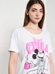 Пижама (футболка + шорты) женская хлопковая Disney Mickey WE3618 S Белая (3609086546777) - изображение 10