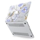 Чехол пластиковый для Apple MacBook Neo 13 (A18 Pro) 2026 (Синяя флора) A3404 макбук нэо 13" inch - изображение 2
