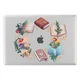 Чехол пластиковый для Apple MacBook Neo 13 (A18 Pro) 2026 (Книги и цветы) A3404 макбук нэо 13" inch - изображение 4