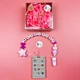 Именной силиконовый грызунок Mommy Bag Телефон розовый - изображение 2