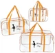 Набор из прозрачных сумок в роддом Mommy Bag (S, L, XL) Оранжевый - изображение 1