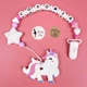Іменний силіконовий гризунок Mommy Bag Єдиноріг - изображение 1