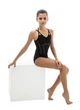 Купальник для гімнастики та хореографії WorldG CORSET 116-122 без рукавів чорний - зображення 7