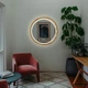 Зеркало круглое деревянное с LED-подсветкой Luxury Wood Perfection Natural Dark Ясень 65 см - изображение 6